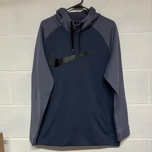 Nike Midnight Blue and Charcoal Hoodie